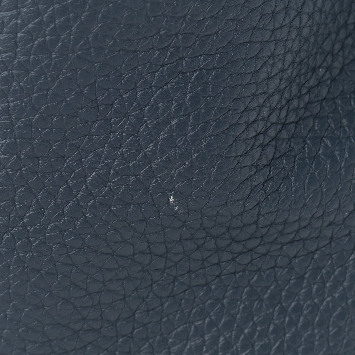 Drummed Calfskin Mini Luggage Blue