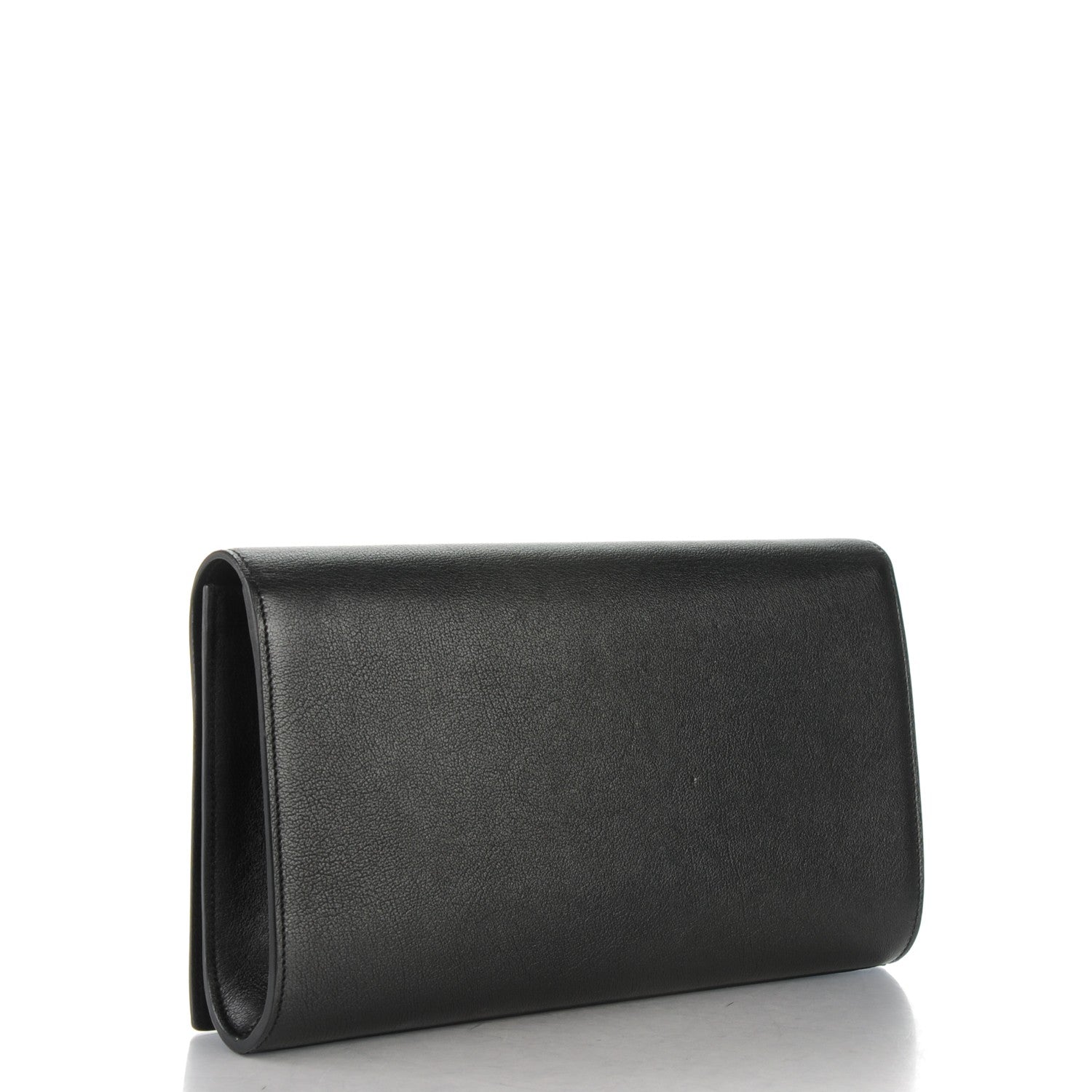 Saint Laurent Calfskin Monogram Large Belle De Jour Clutch Black 3 of 6