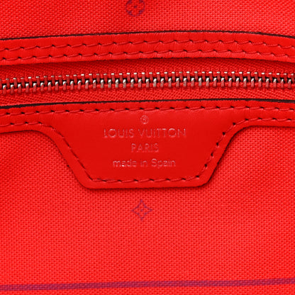 Louis Vuitton Monogram Escale Neverfull MM Rouge 7 of 11
