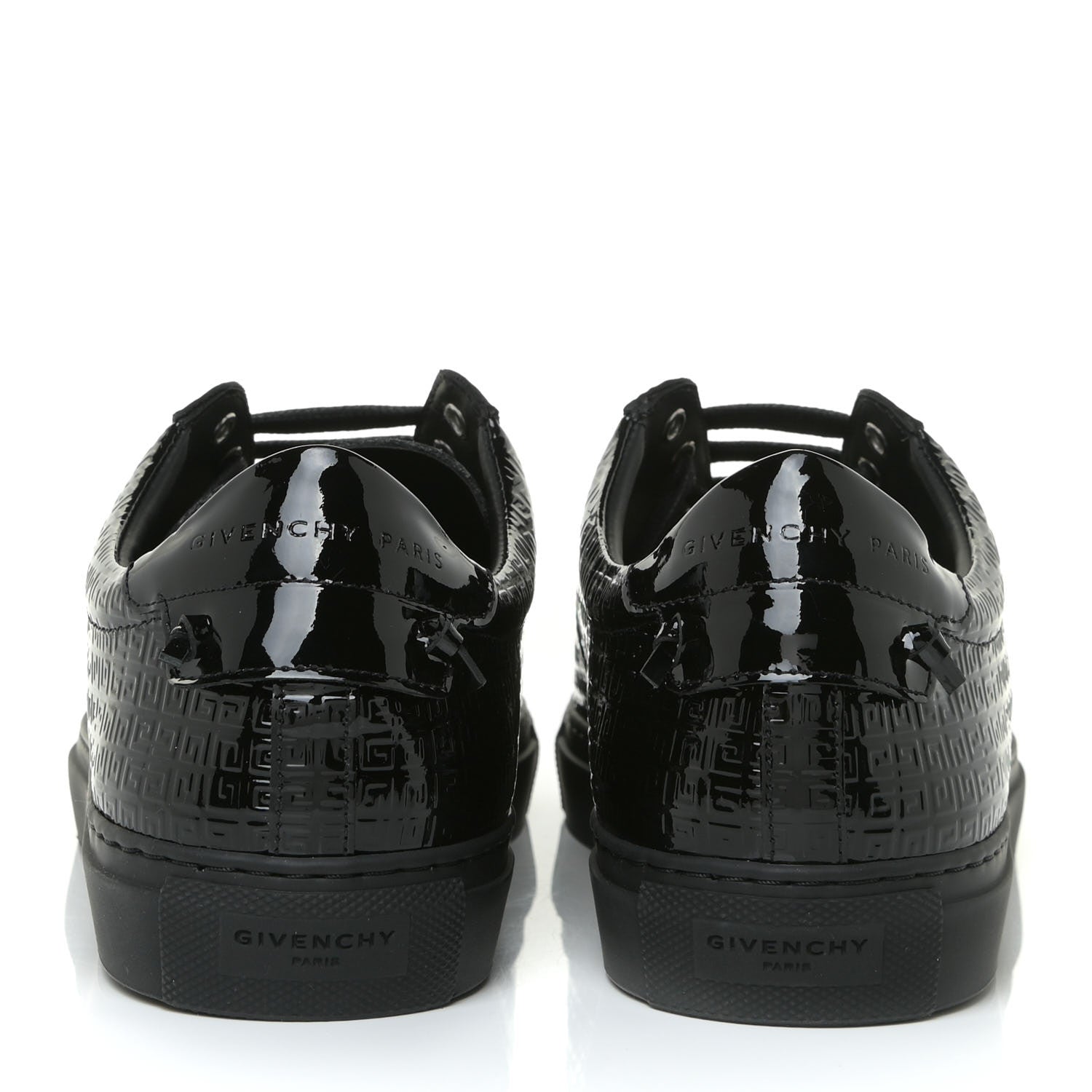 Givenchy Patent 4G Logo Embossed Womens Urban Street Sneakers 40 Black 5 of 14