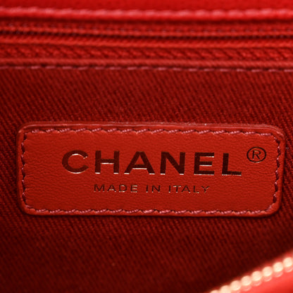 Chanel Caviar Quilted Small Coco Handle Flap Red 7 of 10