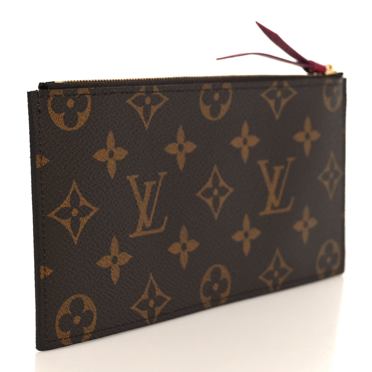Monogram Felicie Chain Wallet Zippered Insert Fuchsia