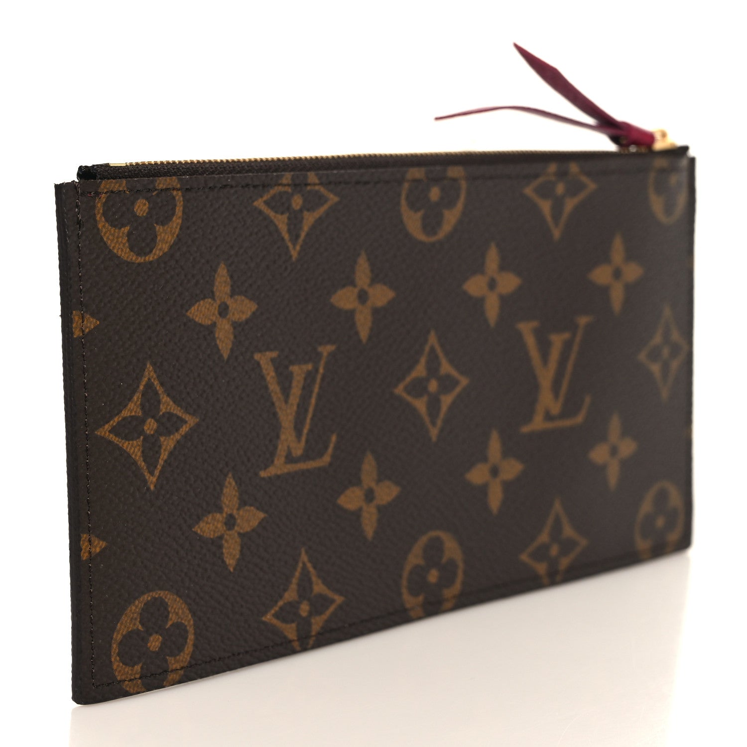 Louis Vuitton Monogram Felicie Chain Wallet Zippered Insert Fuchsia 3 of 6