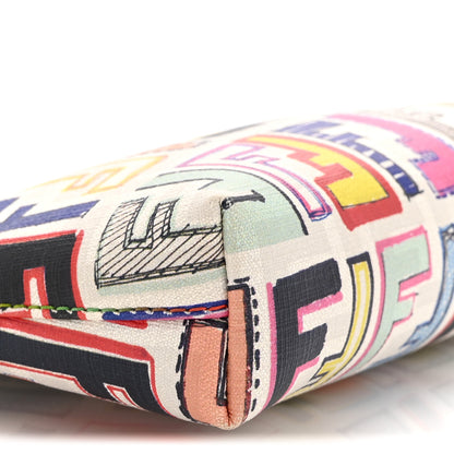 Fendi Zucca Spalmati FF Multicolor Pochette  White 10 of 11