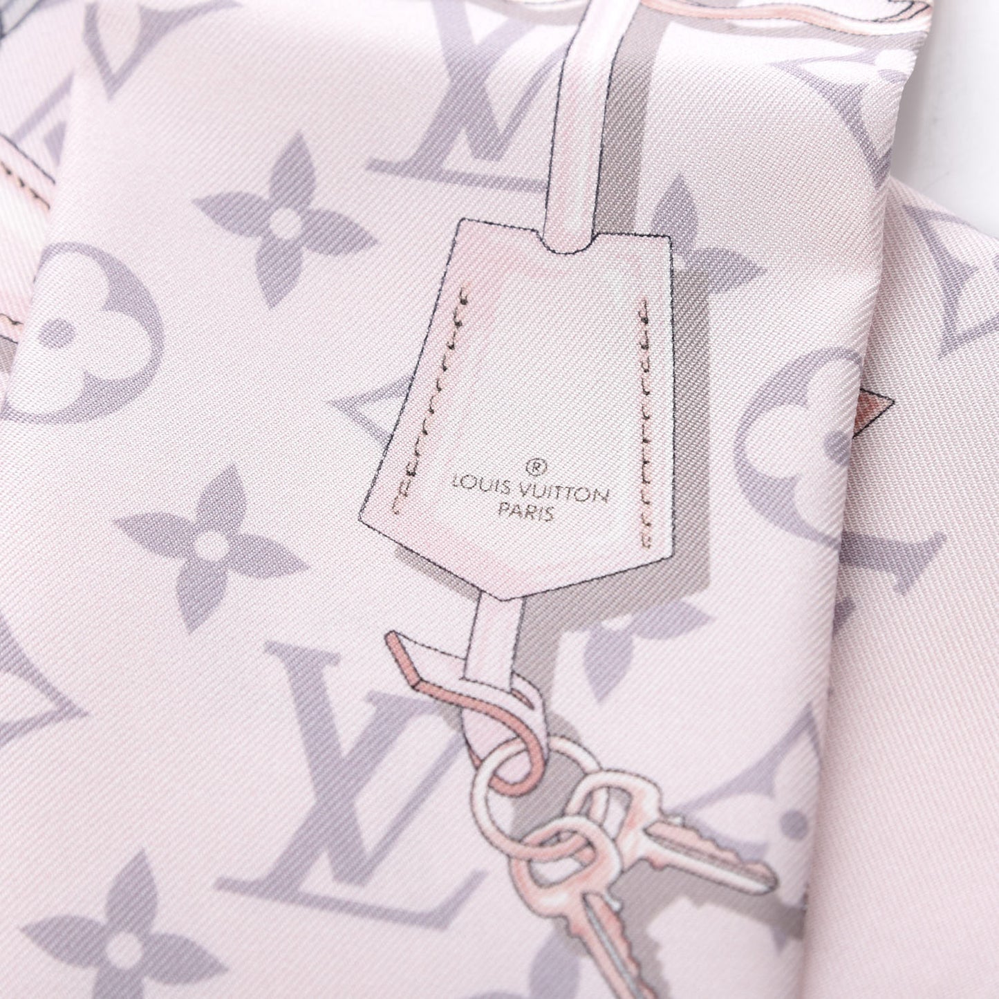 Silk Monogram Confidential Bandeau Light Pink
