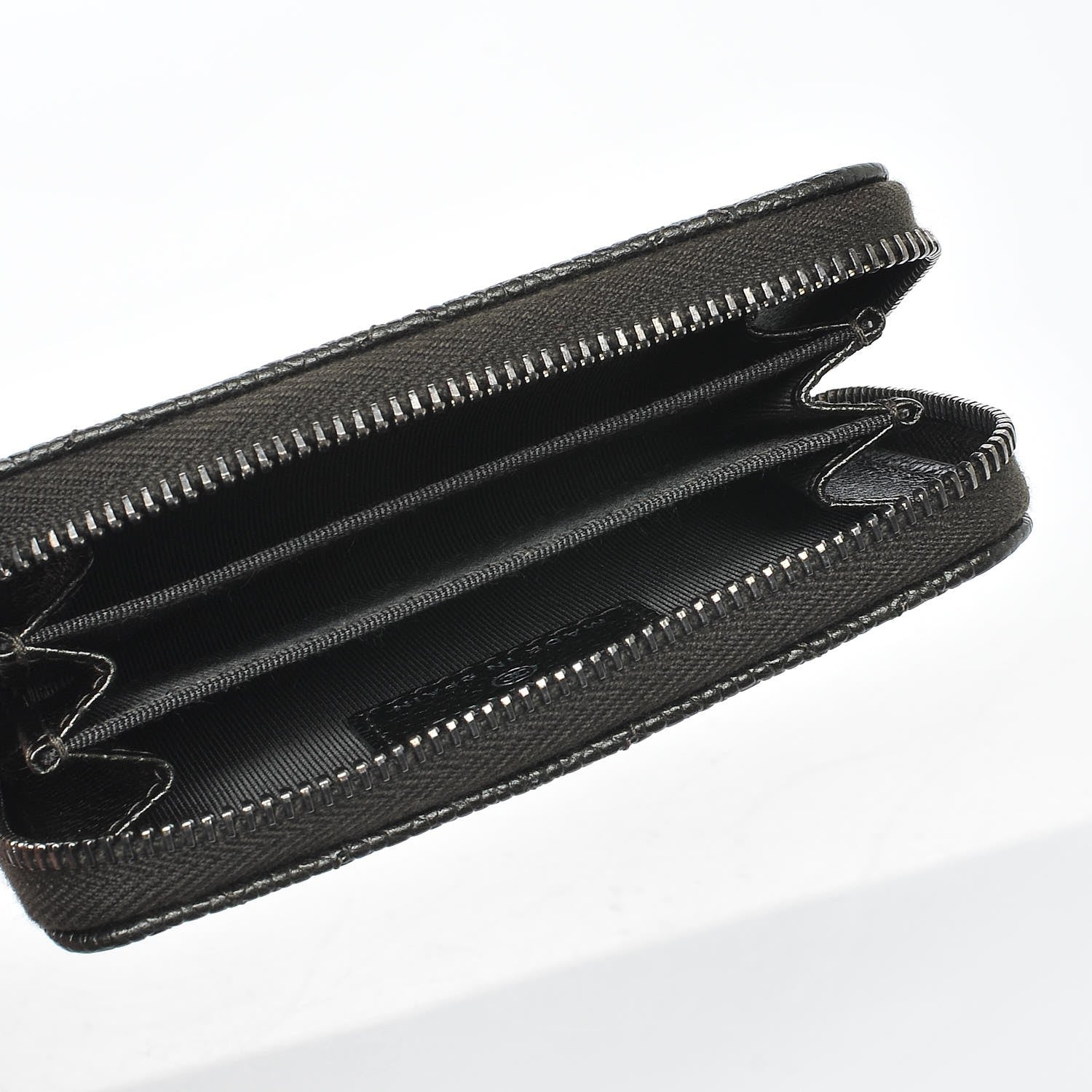 Chanel Caviar Quilted Zip Coin Purse Dark Green 5 of 7