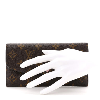 Louis Vuitton Monogram Emilie Wallet Rose Ballerine 2 of 10