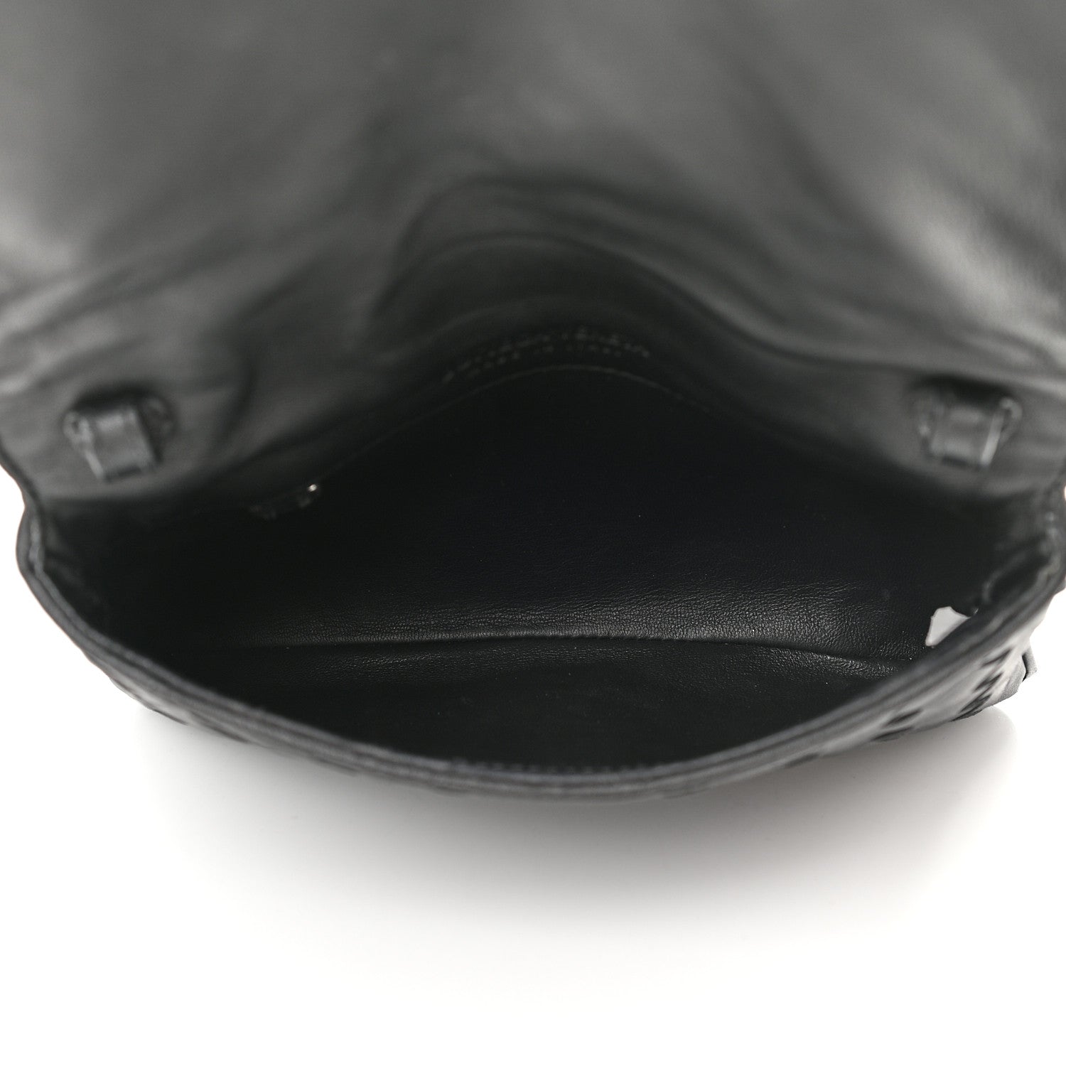 Bottega Veneta Nappa Intrecciato Flap Crossbody Black 5 of 9
