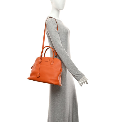Hermes Taurillon Clemence Bolide 35 Orange 2 of 10