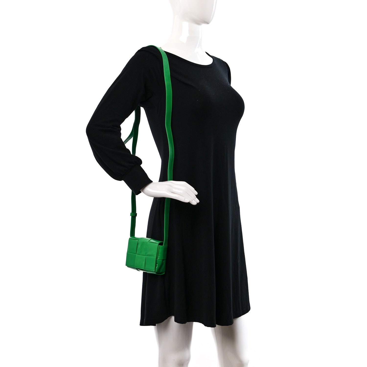 Bottega Veneta Paper Calfskin Maxi Intreccio Extra Mini Cassette Crossbody Bag Parakeet 2 of 9