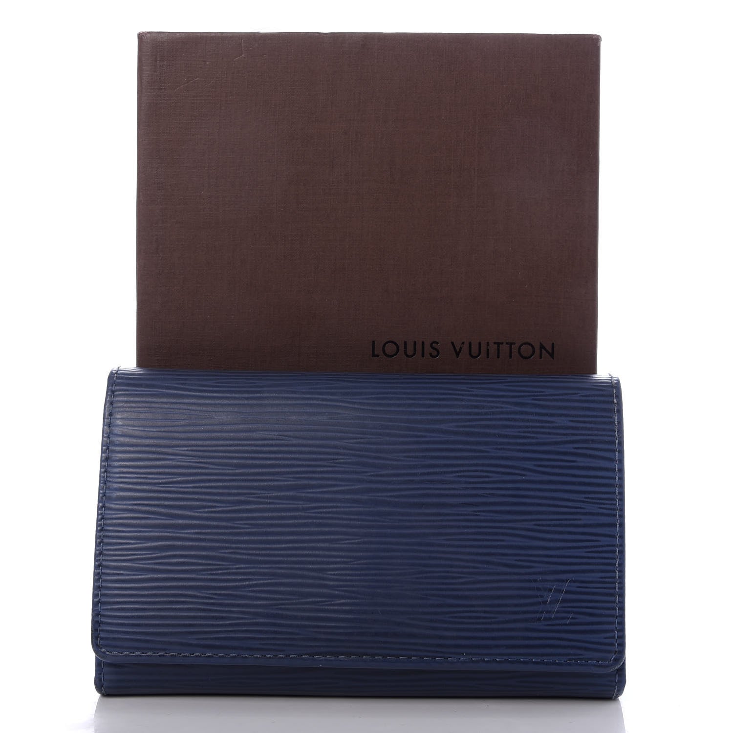 Louis Vuitton Epi Porte-Monnaie Billets Tresor Wallet Myrtille 8 of 8