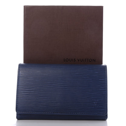 Louis Vuitton Epi Porte-Monnaie Billets Tresor Wallet Myrtille 8 of 8