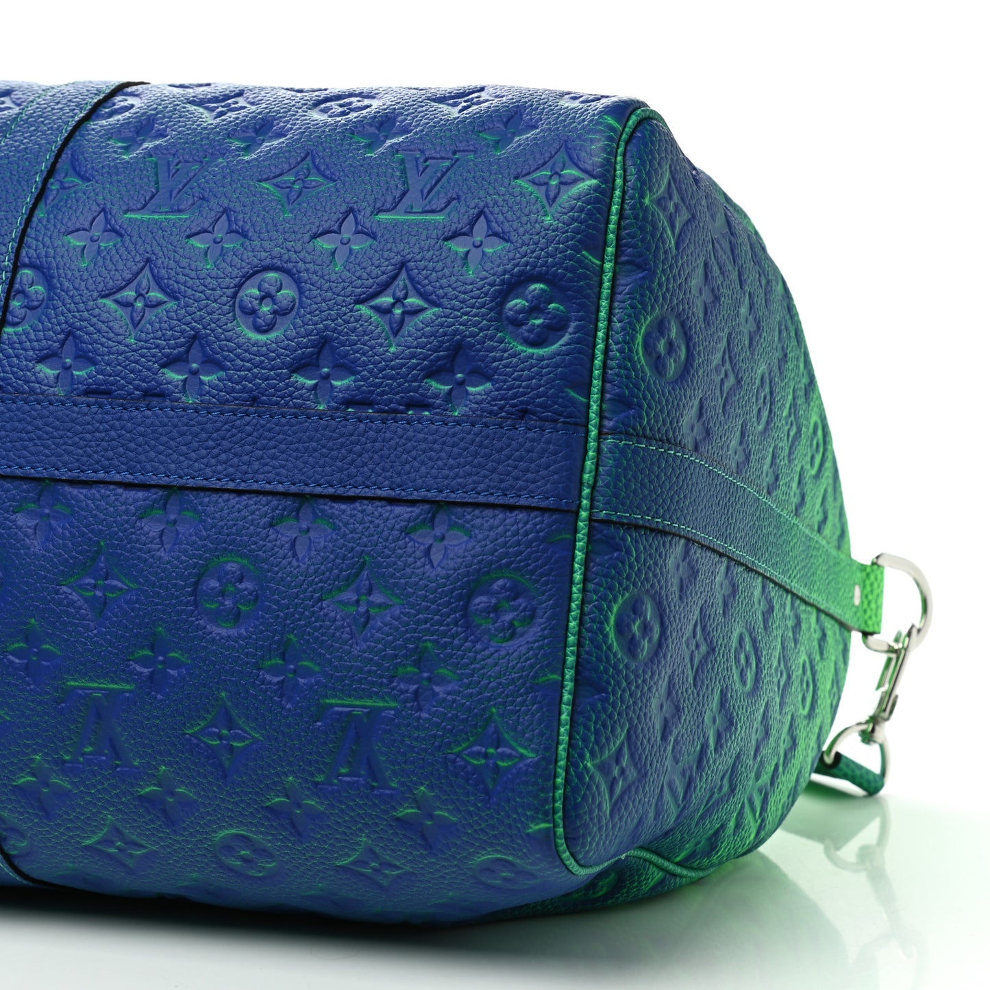 Taurillon Illusion Keepall Bandouliere 50 Bleu Vert