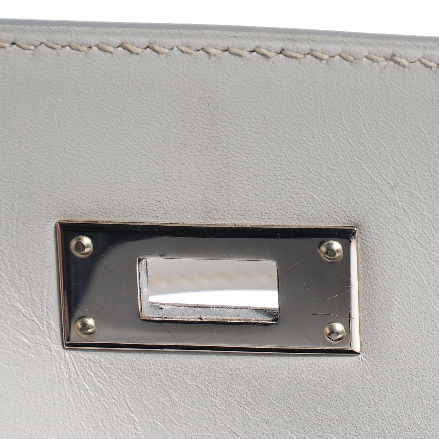 Hermes Box Kelly Sellier 35 Gris Pale 9 of 26