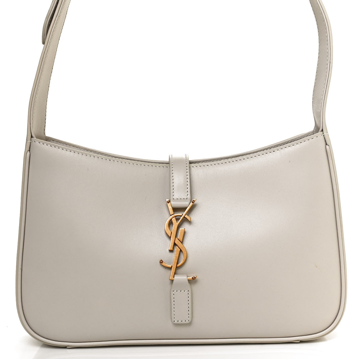 Saint Laurent Smooth Calfskin Le 5 A 7 Hobo Blanc Vintage 8 of 10