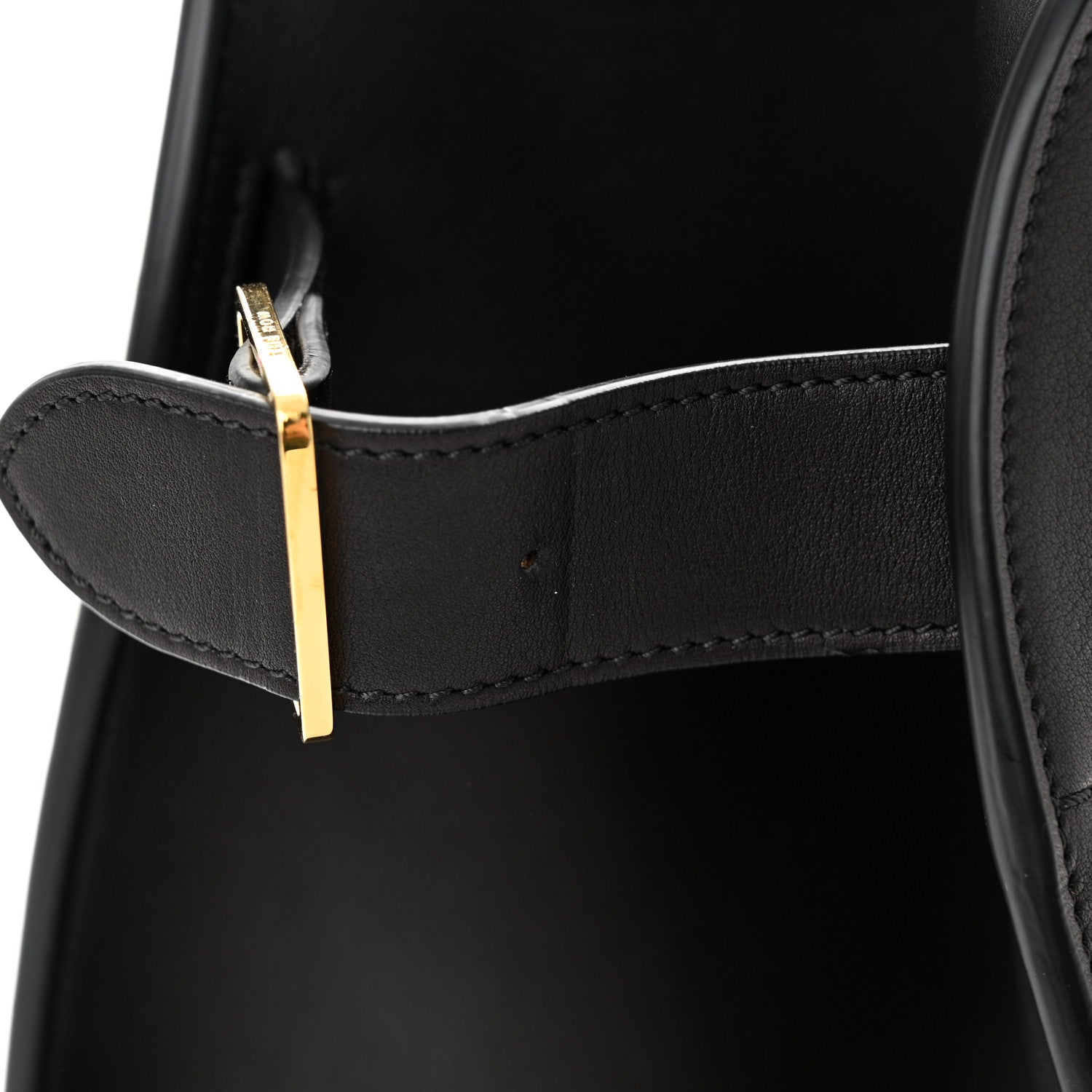 The Row Polished Saddle Calfskin Soft Margaux 17 Black 10 of 10