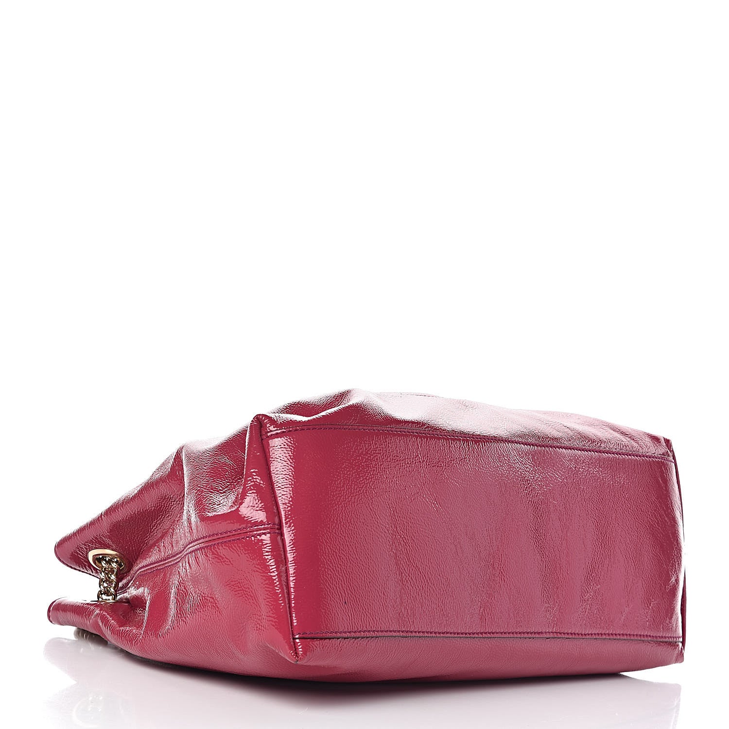 Gucci Vernice Naplack Medium Soho Chain Shoulder Bag Bright Bouganville 4 of 11