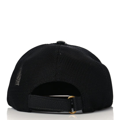 Gucci Grained Calfskin Logo Baseball Hat M Black 4 of 8