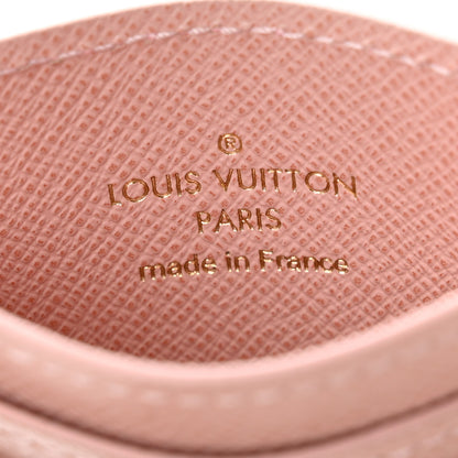 Louis Vuitton Monogram LV Charms Card Holder Rose Ballerine 6 of 7