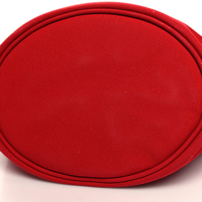 Prada Canapa Small Shopping Tote Rosso 12 of 13