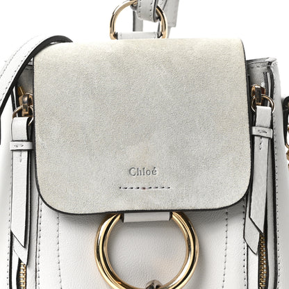 Chloe Suede Calfskin Mini Faye Backpack Airy Grey 8 of 10