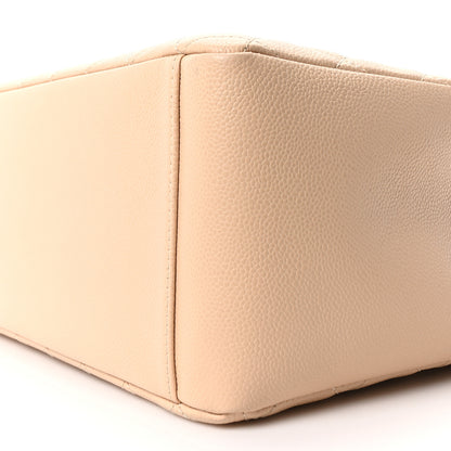 Chanel Caviar Quilted Grand Shopping Tote GST Beige Clair 18 of 21