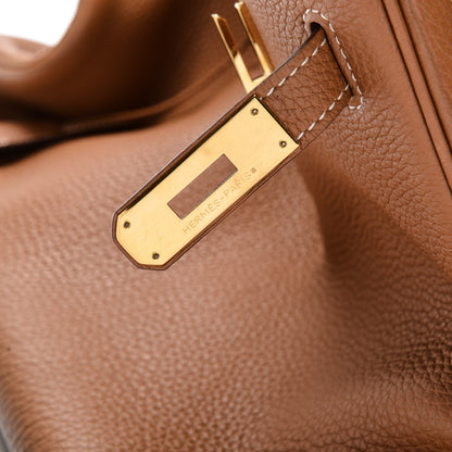 Hermes Taurillon Clemence Birkin 40 Gold 7 of 37