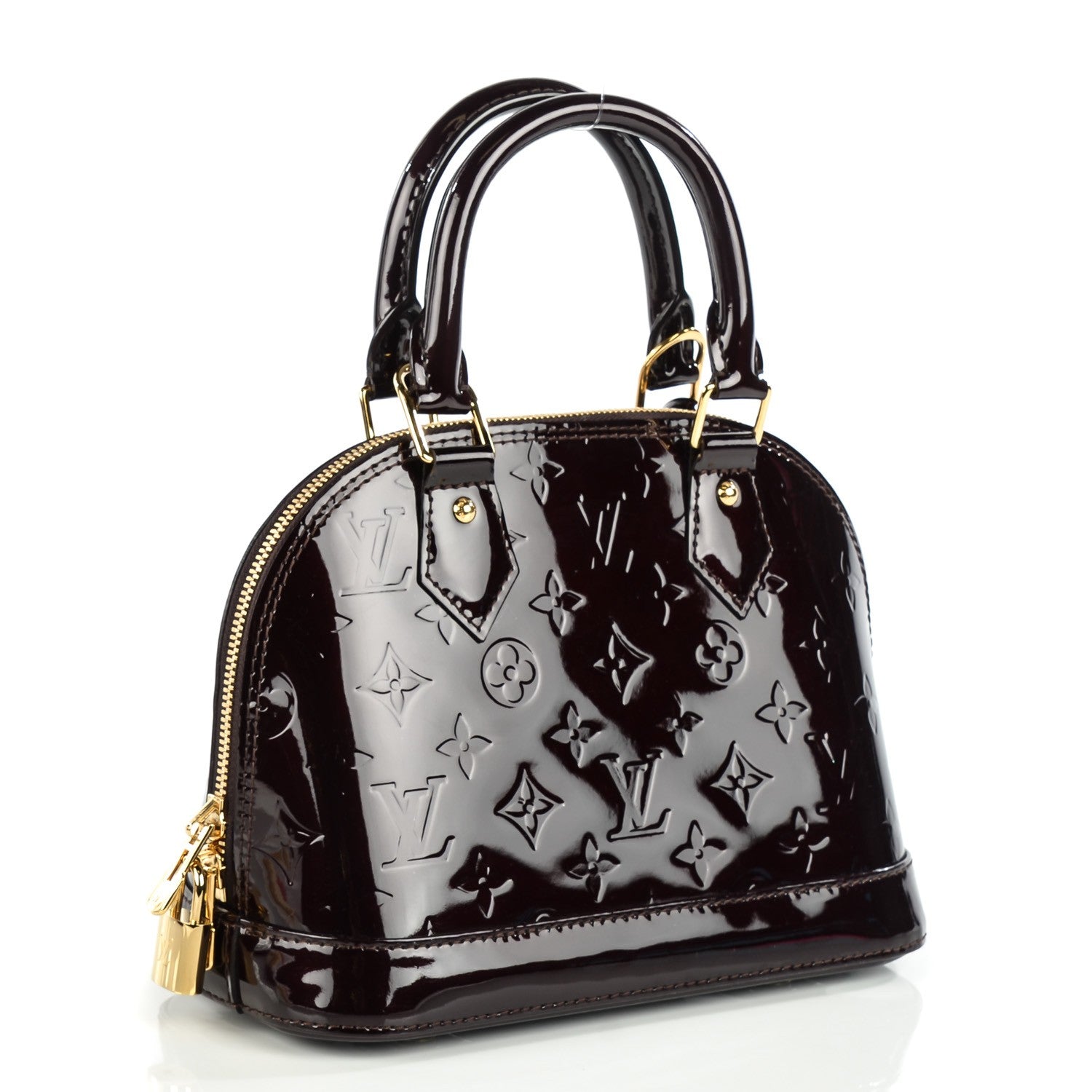 Louis Vuitton Vernis Alma BB Amarante 3 of 8