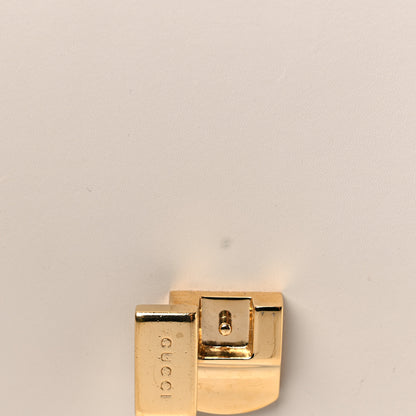 Gucci Calfskin Mini Sylvie Chain Shoulder Bag White 14 of 14