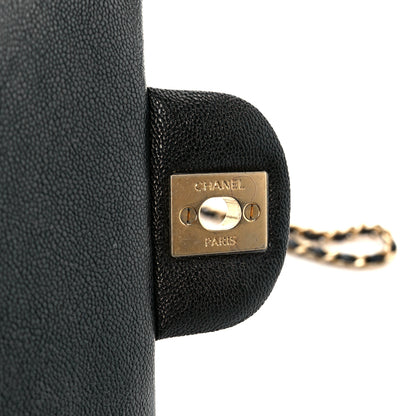 Chanel Caviar Quilted Mini Top Handle Rectangular Flap Black 6 of 12