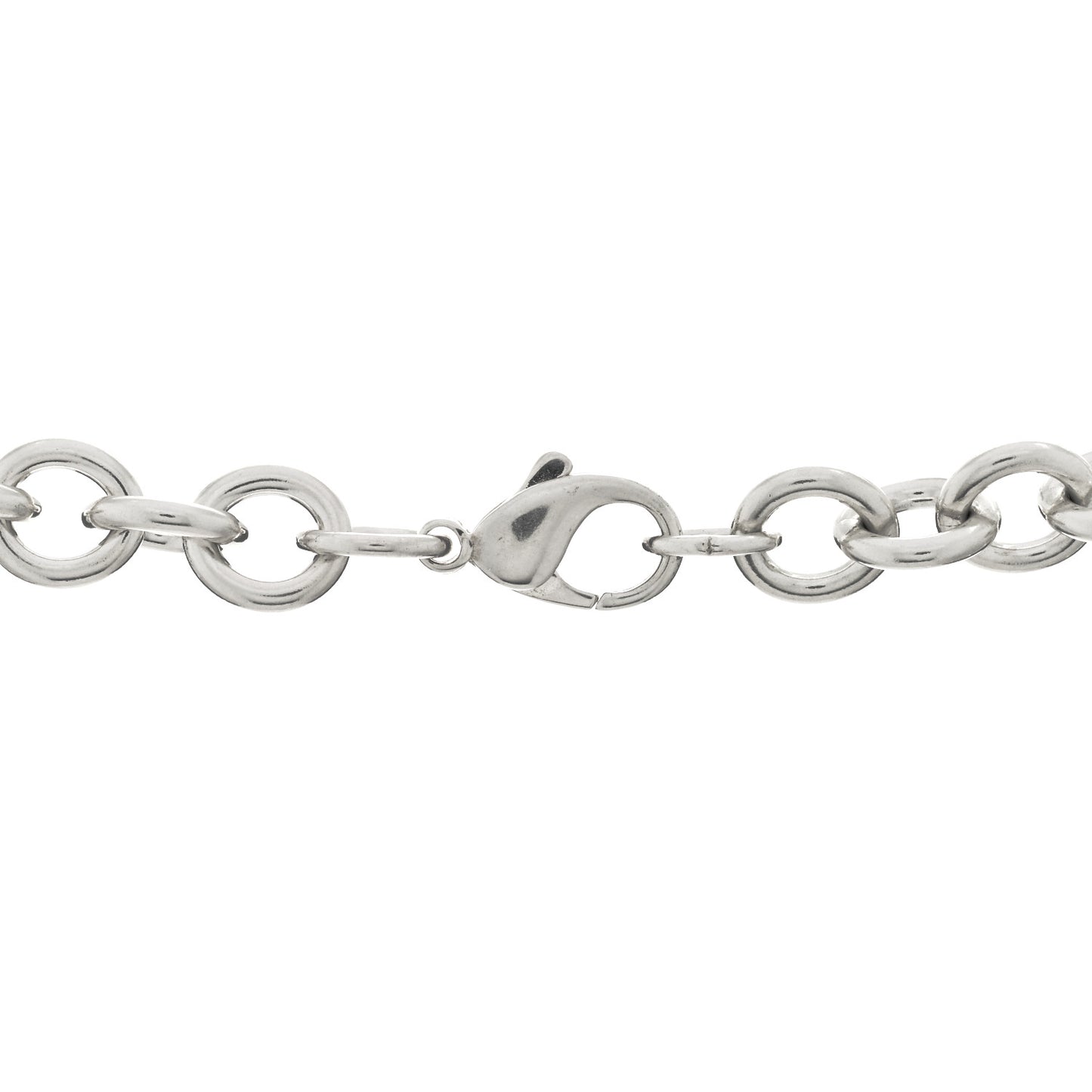 Sterling Silver Heart Tag Necklace