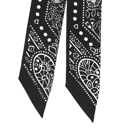 Hermes Silk Entre Ciel Et Mer Twilly Black White 2 of 4