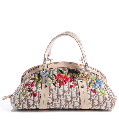 Christian Dior Monogram Vintage Flowers Frame Satchel 1 of 8