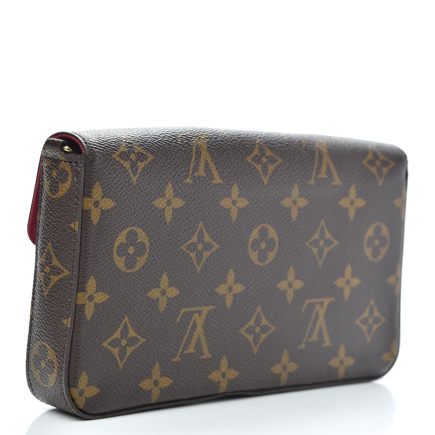 Monogram Pochette Felicie Chain Wallet Fuchsia