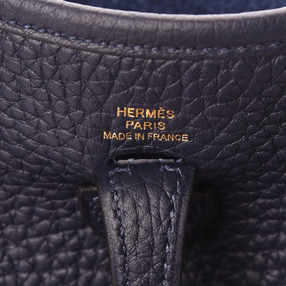 Hermes Taurillon Clemence Evelyne TPM Bleu Nuit 6 of 10