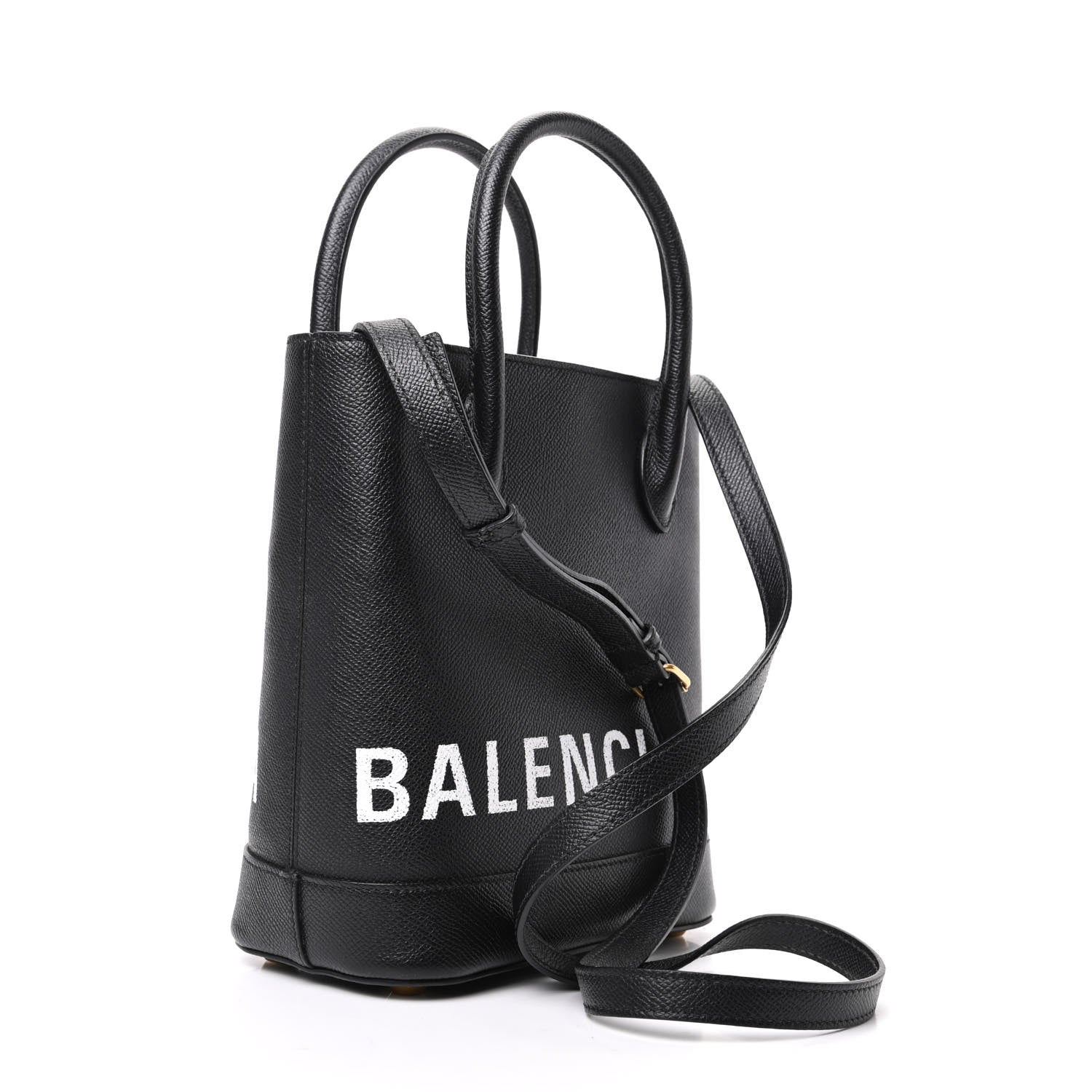 Balenciaga Grained Calfskin Ville Aj Tote XXS Black 4 of 9