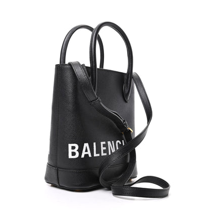 Balenciaga Grained Calfskin Ville Aj Tote XXS Black 4 of 9