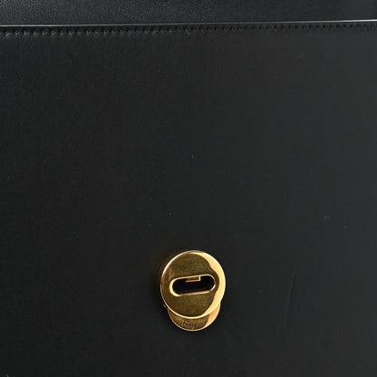 Salvatore Ferragamo Calfskin Gancini Shoulder Bag Black 11 of 15