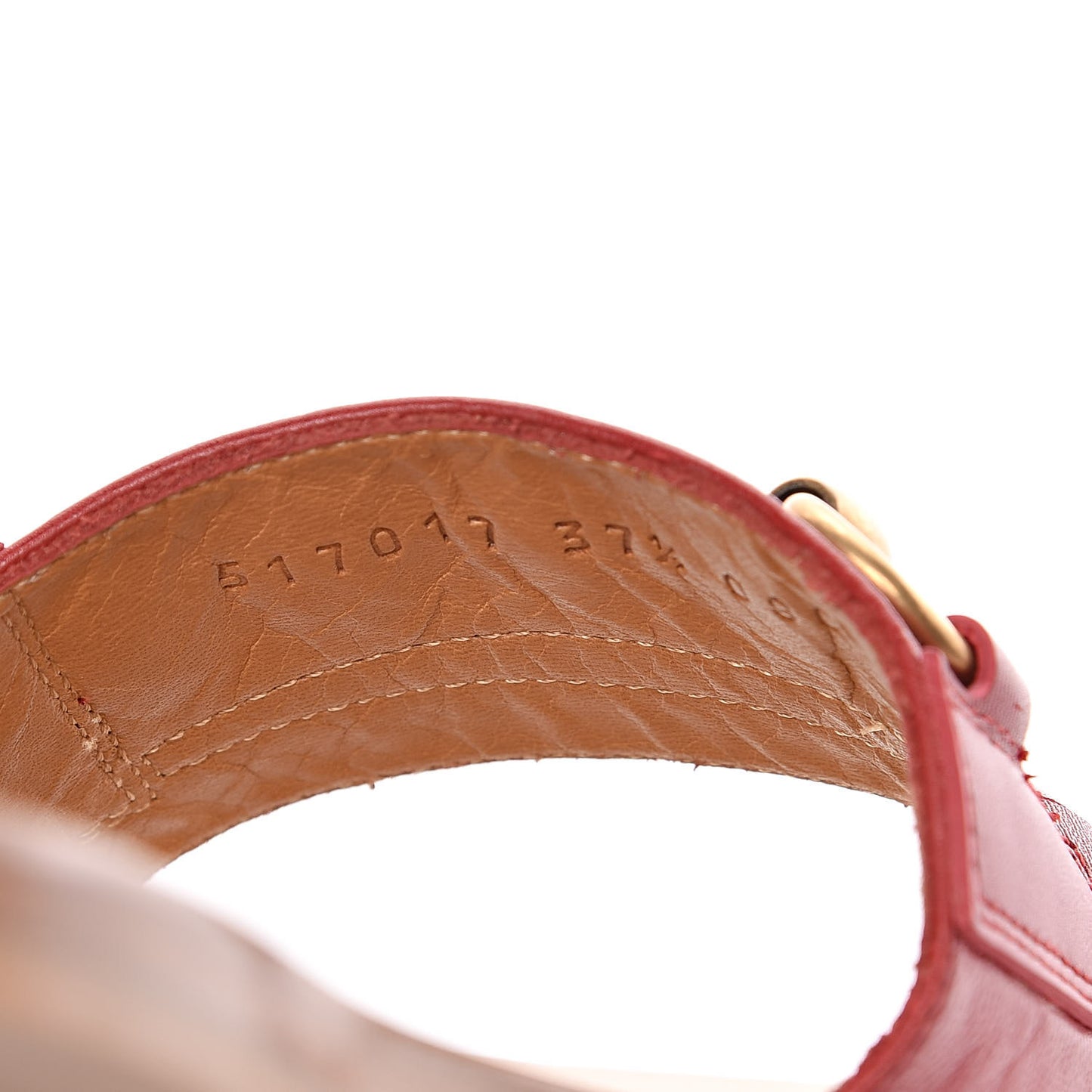 Malaga Kid Fringe Horsebit Slide Sandals 37.5 Hibiscus Red