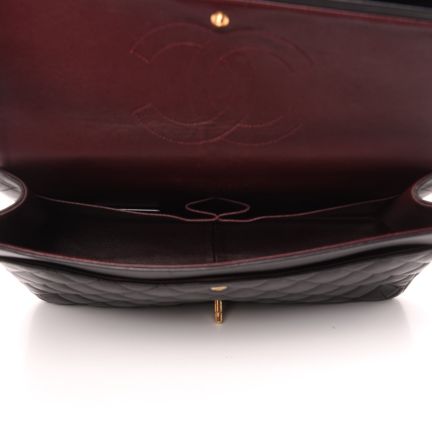 Chanel Lambskin Quilted Maxi Double Flap Black 5 of 16