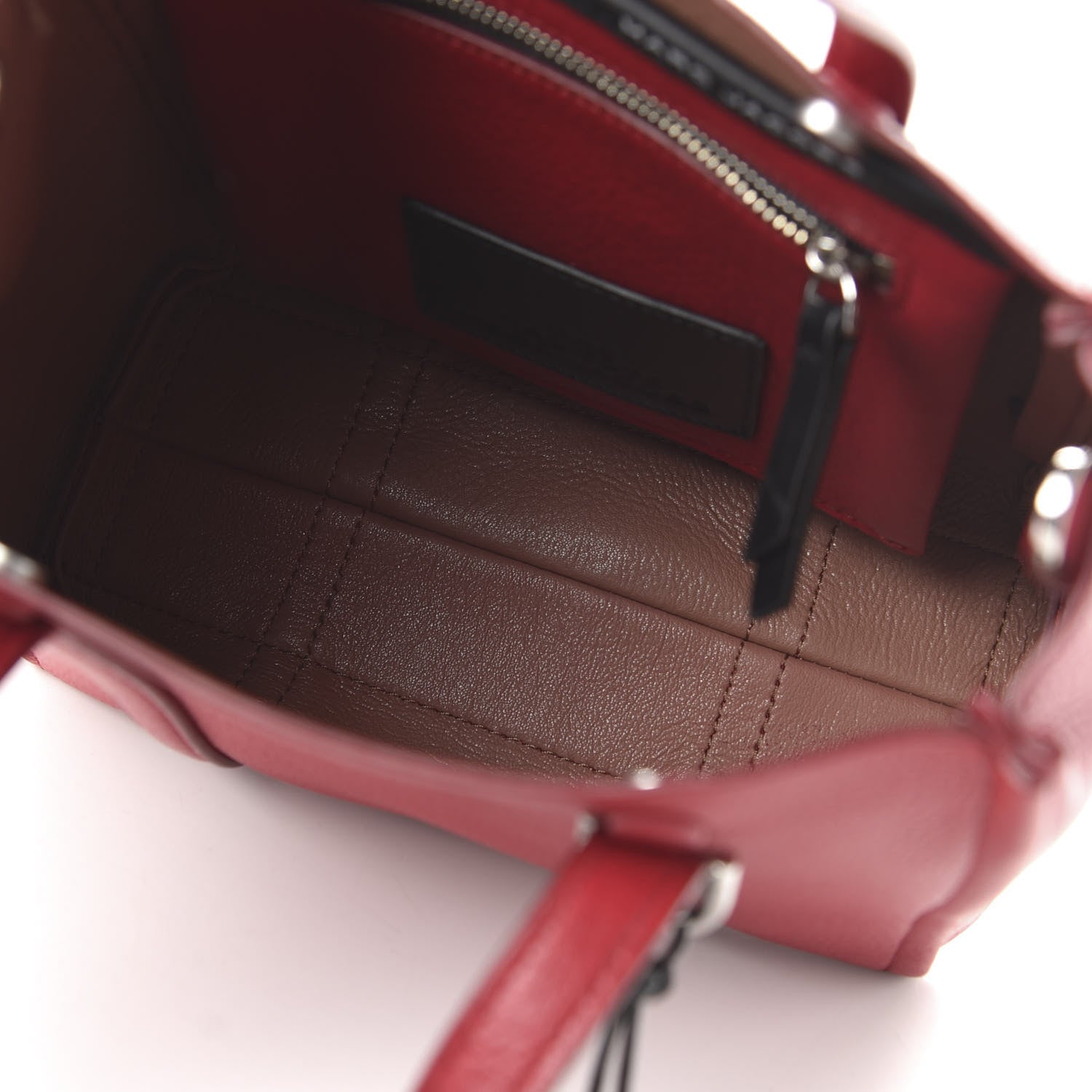 Marc Jacobs Grained Calfskin The Tag 21 Tote Cranberry 5 of 9