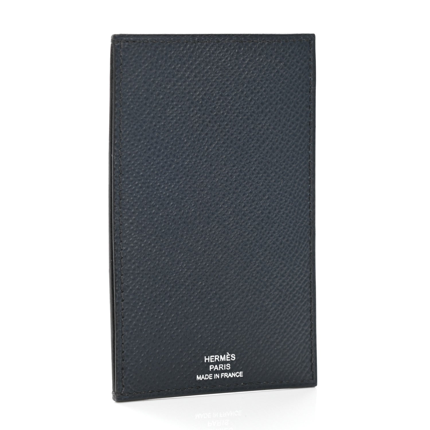 Hermes Epsom Evercolor Chevre Mysore Les Petits Chevaux Card Holder Bleu Indigo Bleu Nuit Gold Black 2 of 6