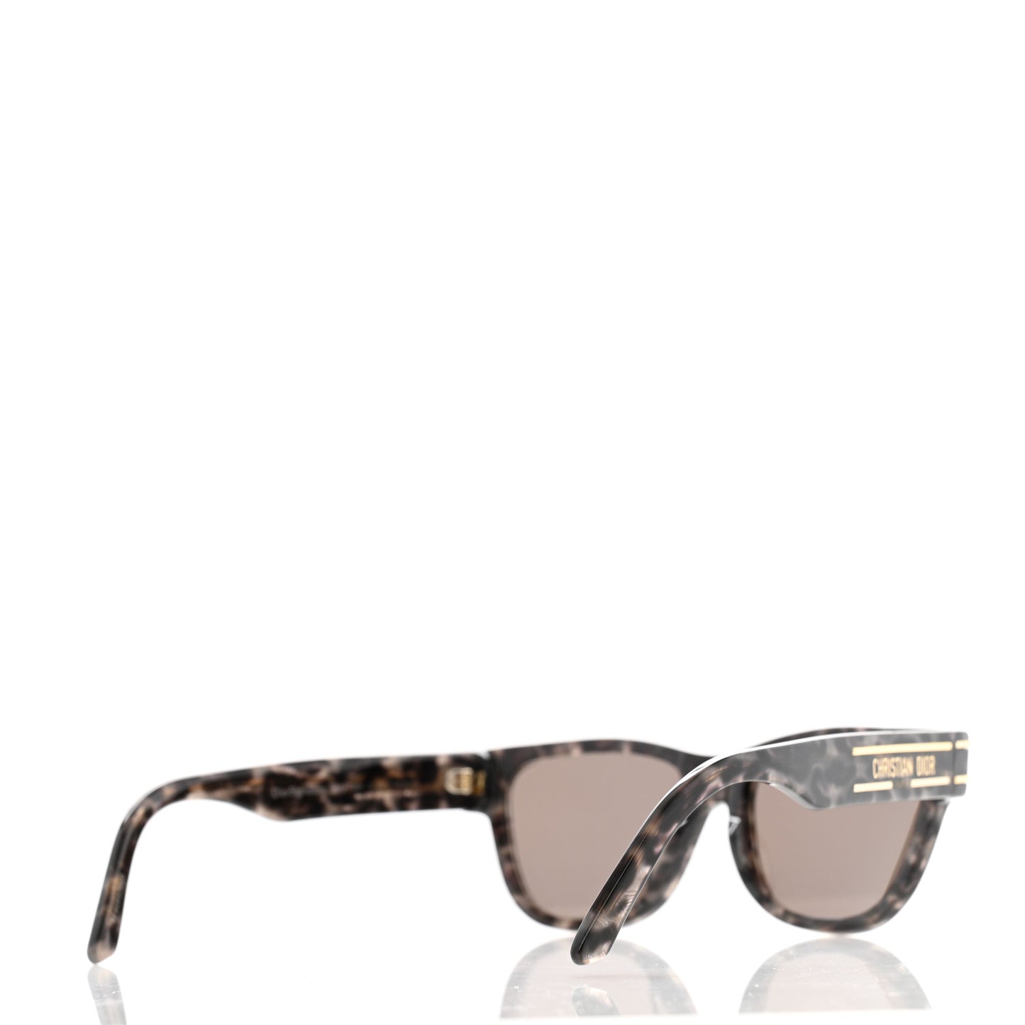 Diorsignature S6U Square Sunglasses Tortoise Grey