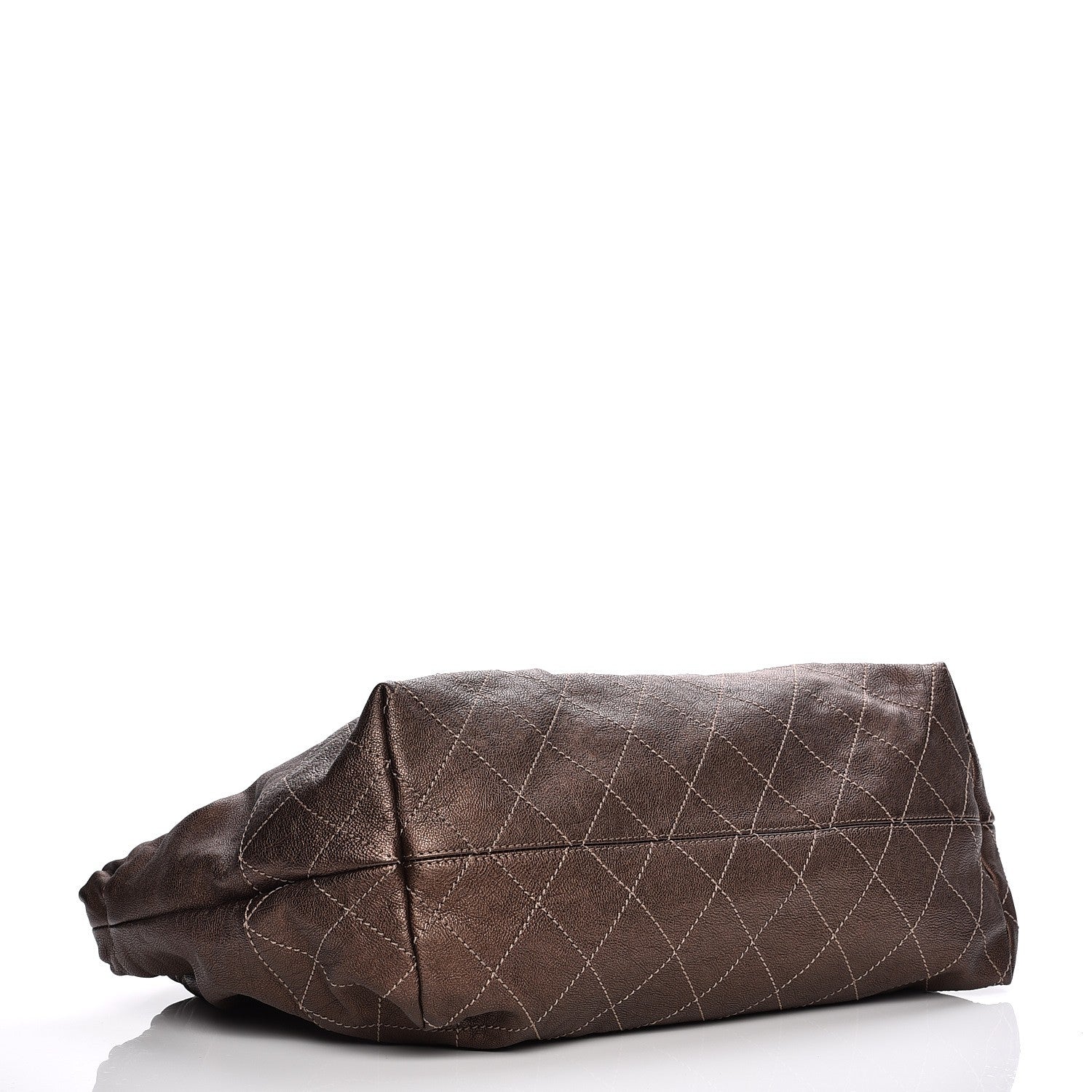 Chanel Metallic Calfskin Baby Coco Cabas Bronze 4 of 8