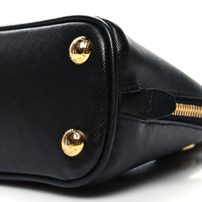 Prada Saffiano Lux Mini Promenade Tote Black 9 of 9