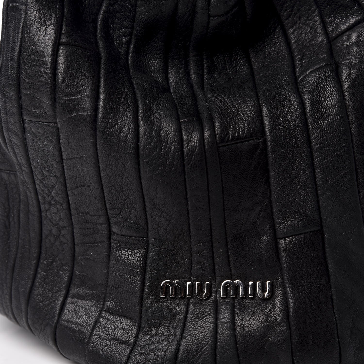 Miu Miu Nappa Matelasse Tote Black 9 of 9