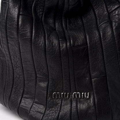 Miu Miu Nappa Matelasse Tote Black 9 of 9