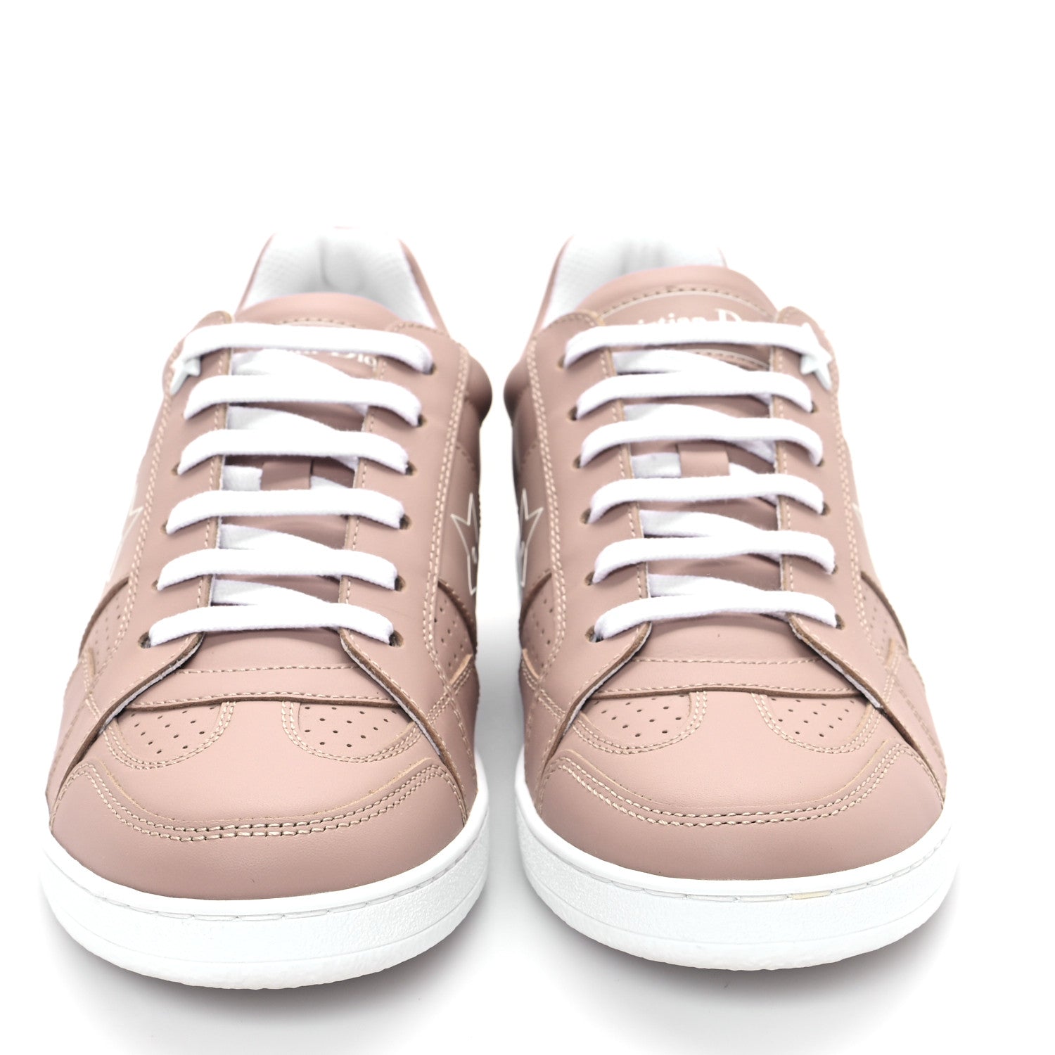 Christian Dior Calfskin Dior Star Ors Low Top Sneakers 36.5 Nude 3 of 10