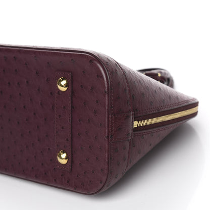 Louis Vuitton Ostrich Alma PM Prune 9 of 9