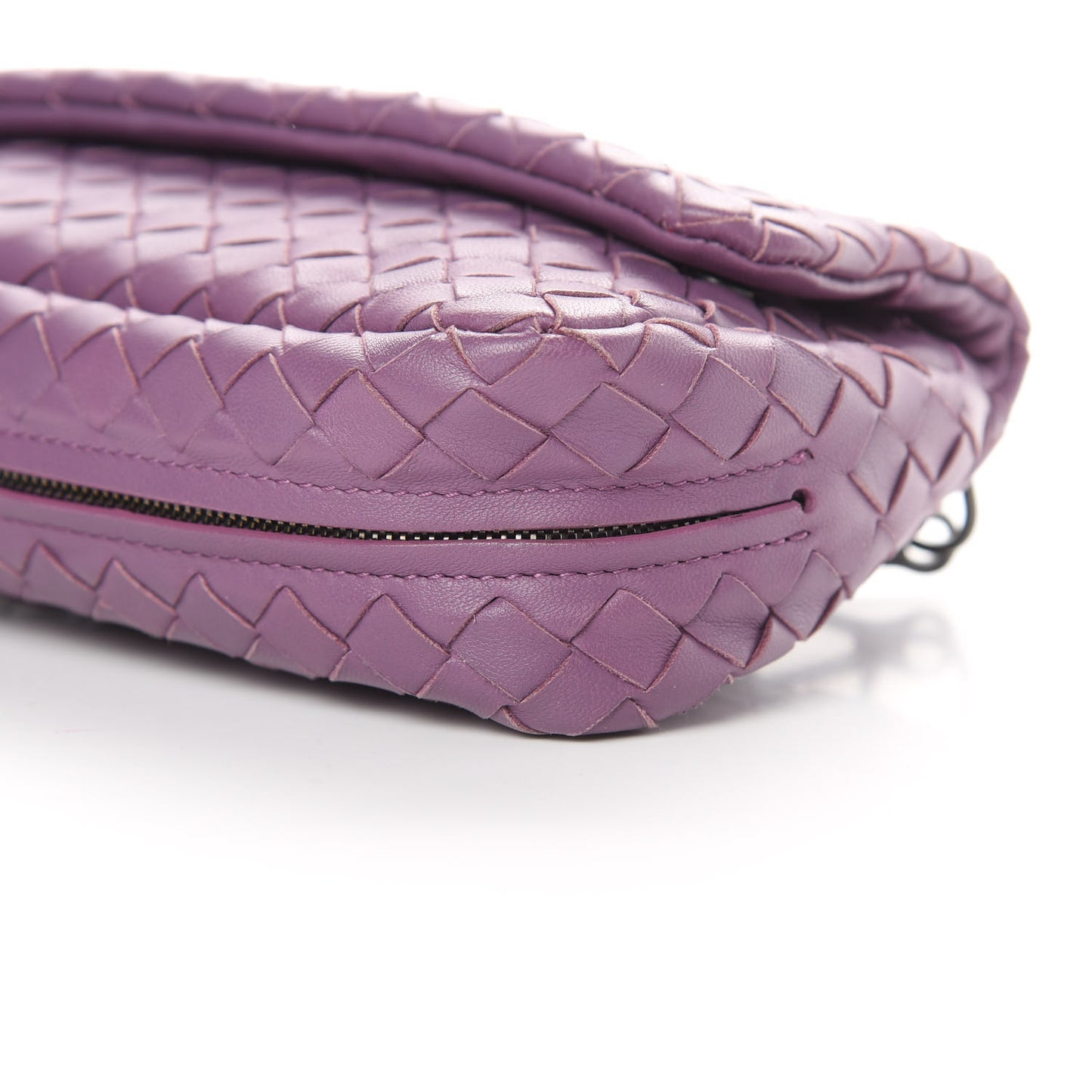 Nappa Intrecciato Mini Chain Messenger Peony